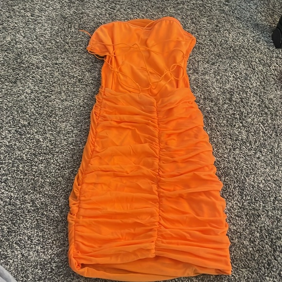 orange dress - Picture 2 of 2